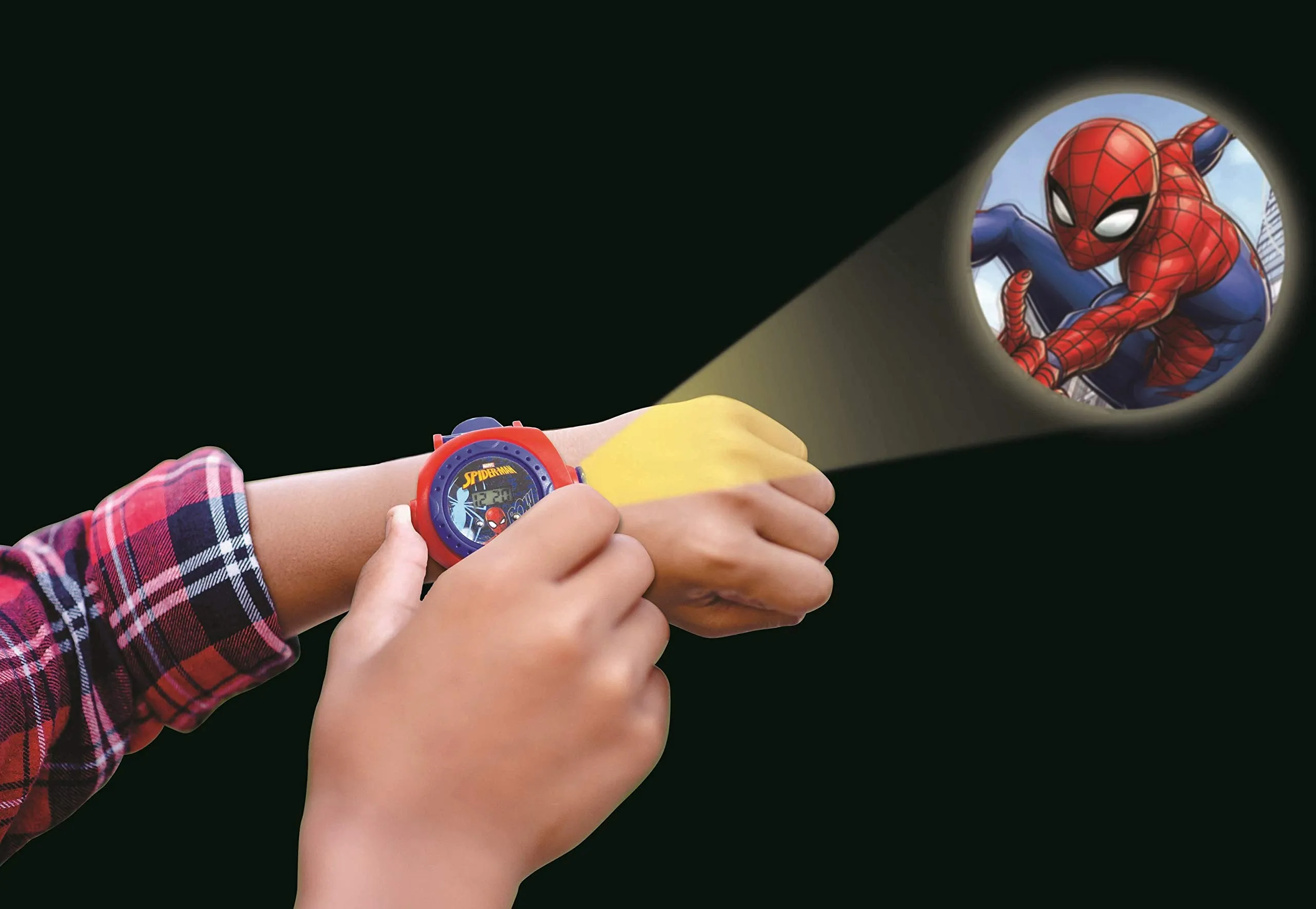 Lexibook Spider-Man Orologio con Proiettore Digitale, 20 Immagini, Rosso e Blu, DMW050SP - immagine 8