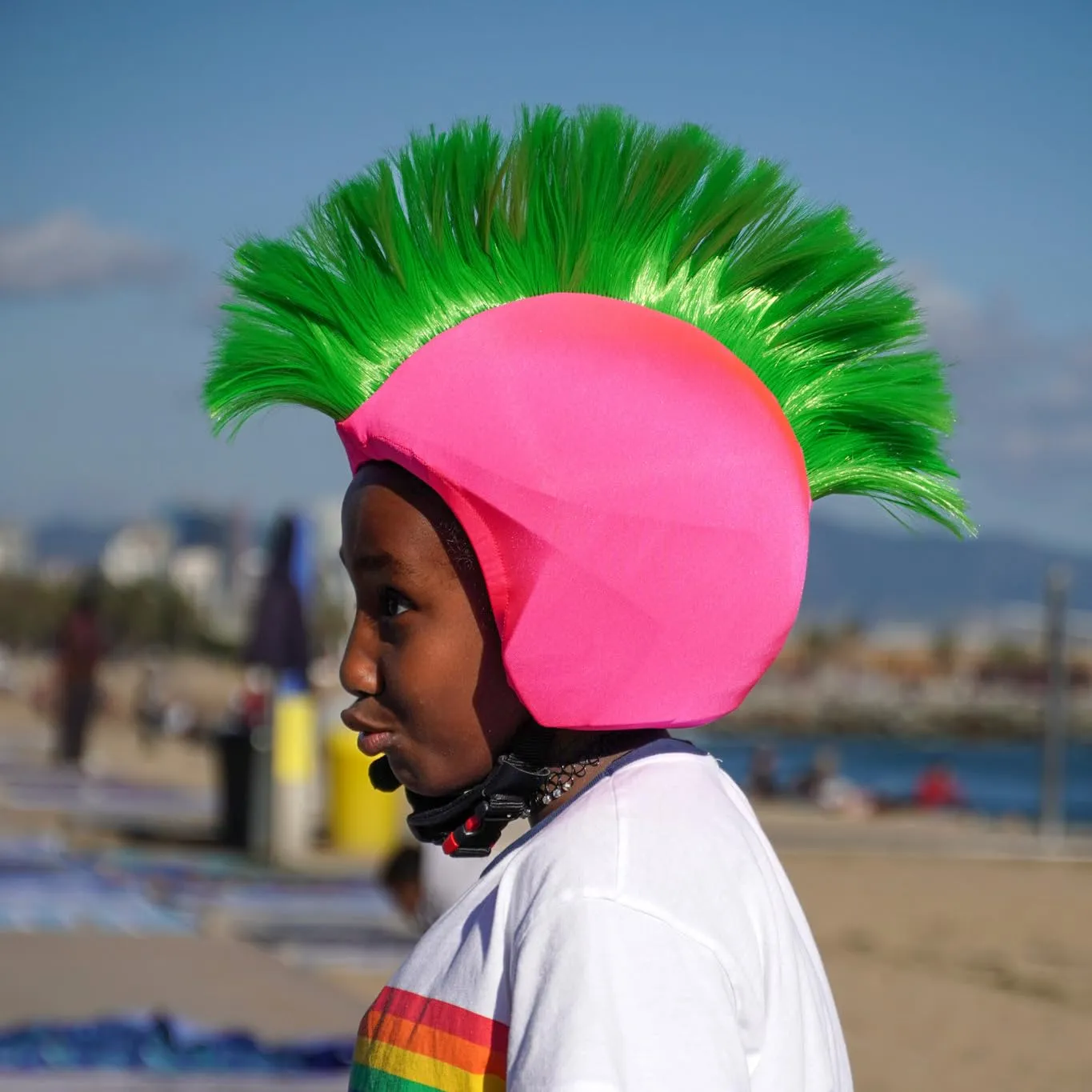 Coolcasc Pink Punk - Copertura universale per casco da sci - Taglia unica - immagine 5