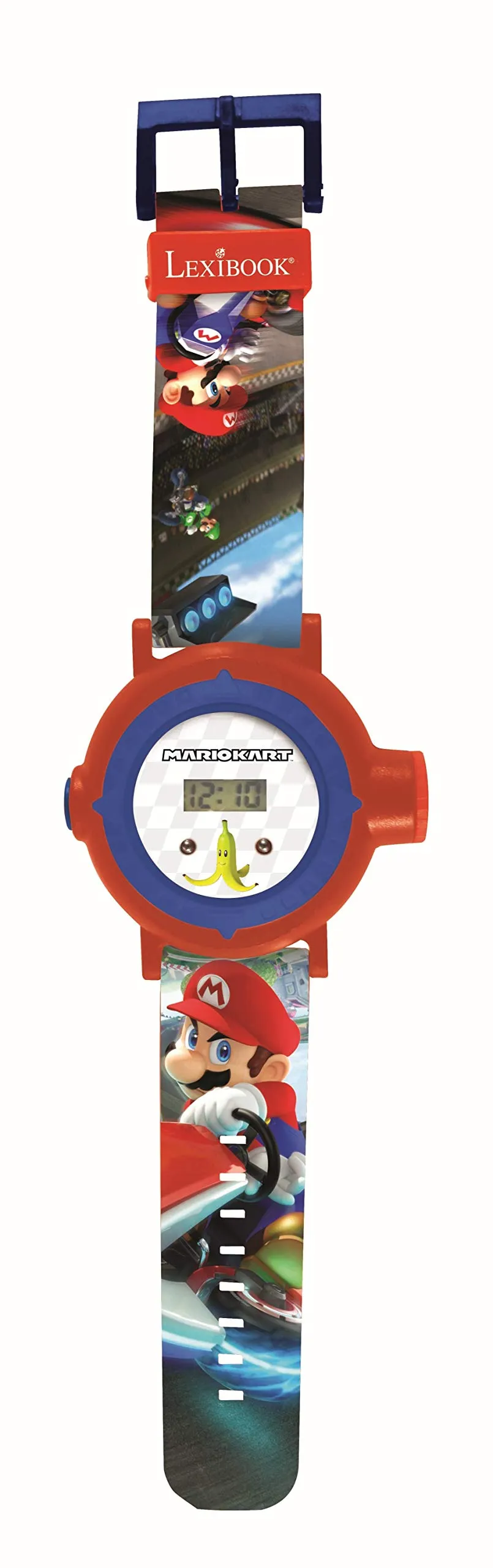 Lexibook Nintendo Mario Kart Orologio Proiettore Digitale - Rosso e Blu - DMW050NI - immagine 2