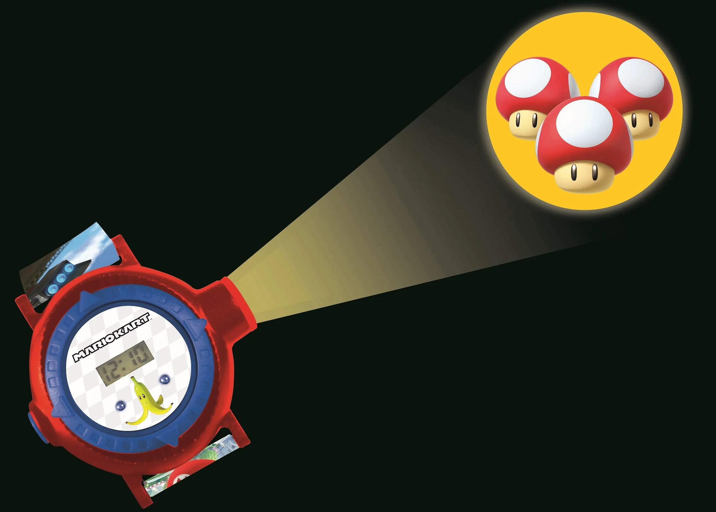 Lexibook Nintendo Mario Kart Orologio Proiettore Digitale - Rosso e Blu - DMW050NI - immagine 5
