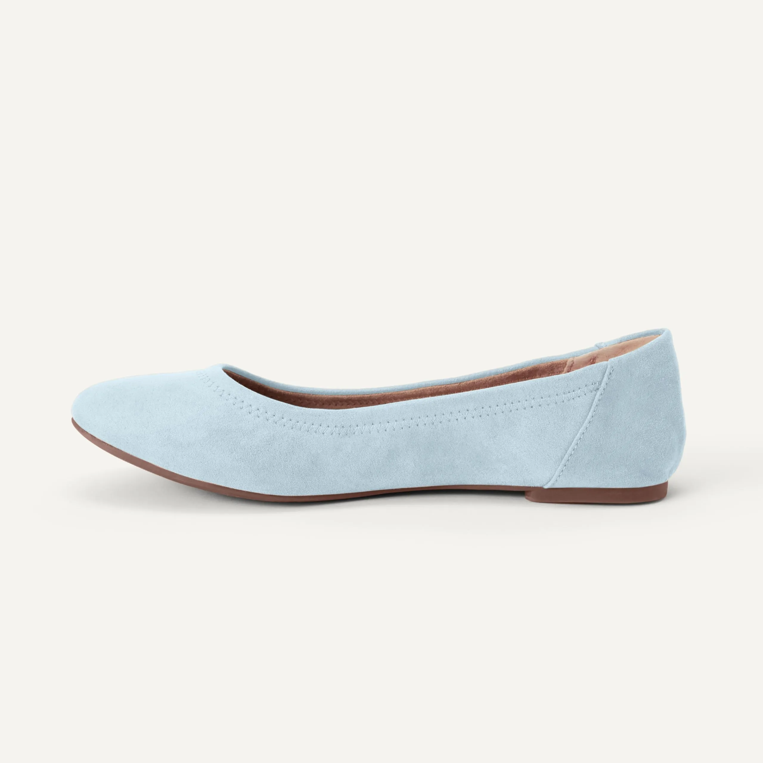 Amazon Essentials Ballerine Slip-on Donna, Blu Chiaro, 43 EU - immagine 4