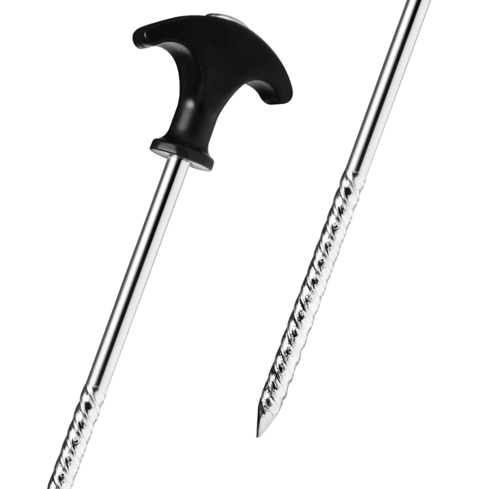 com-four Picchetti in acciaio filettati, 12 pezzi, 210x7mm - immagine 7