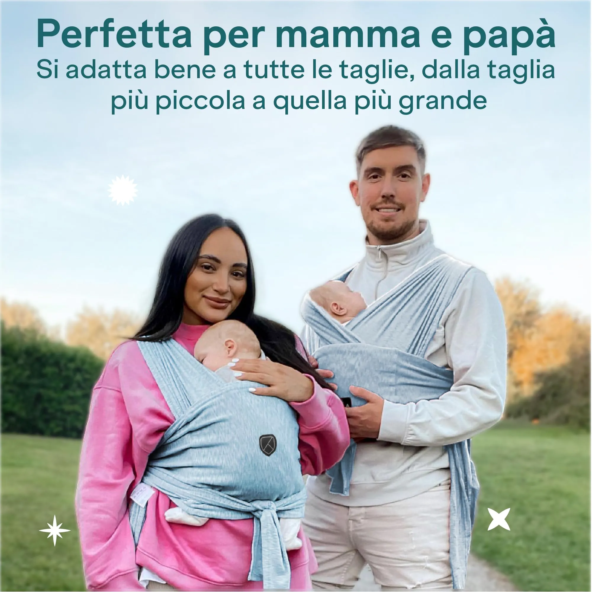 Koala Babycare Fascia Porta Bebe Neonato Regolabile fino a 9kg, Antracite - immagine 6