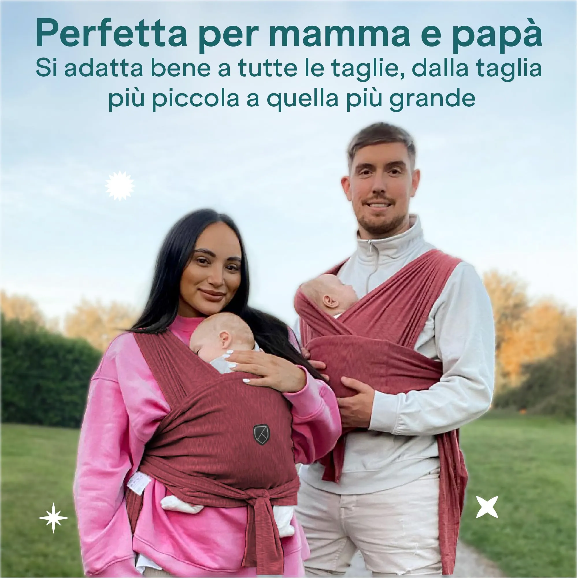 Koala Babycare Fascia Porta Bebe Neonato Regolabile Unisex, fino a 9kg, Antracite - immagine 6