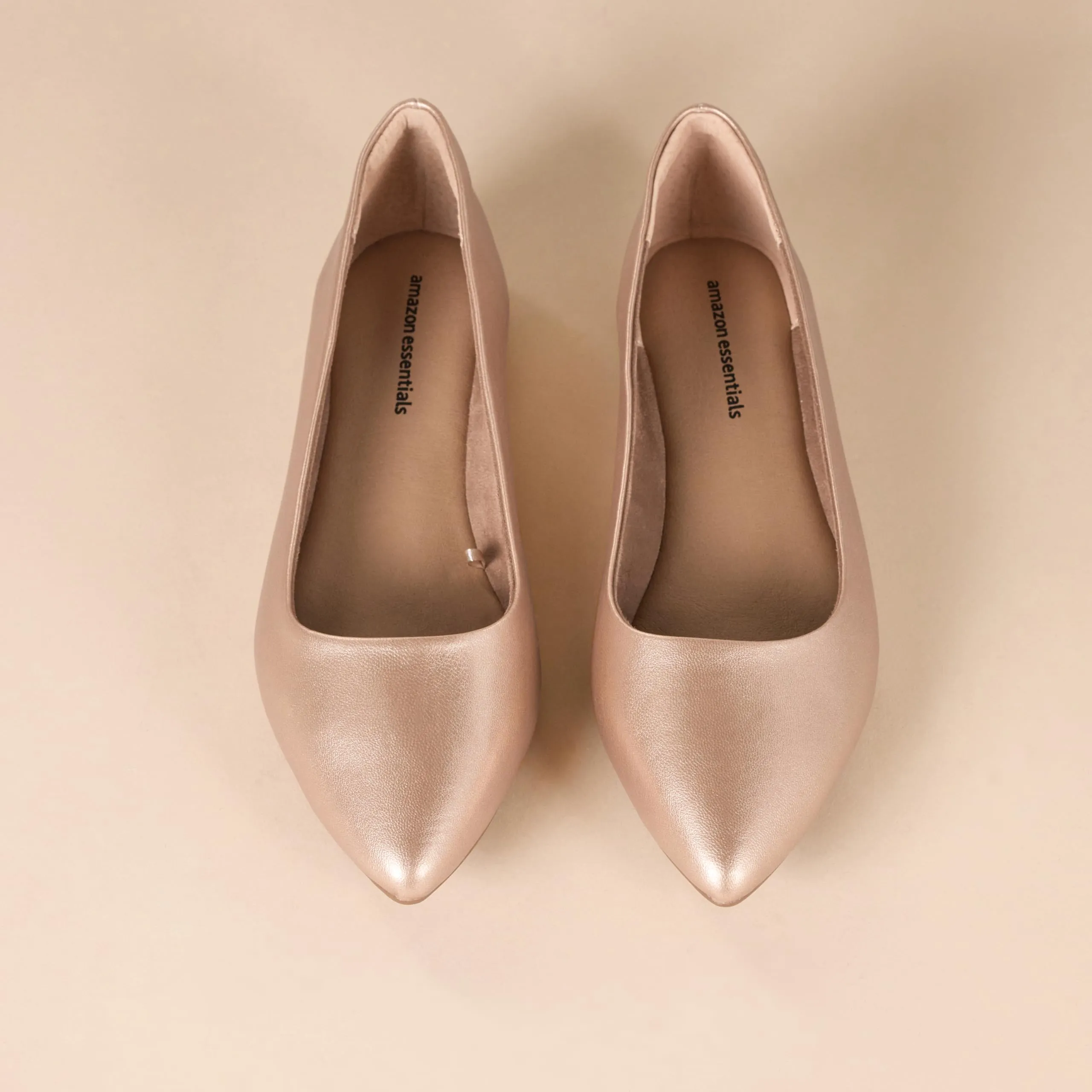 Amazon Essentials Ballerine da donna a punta, Oro Rosa, 40 EU - immagine 4
