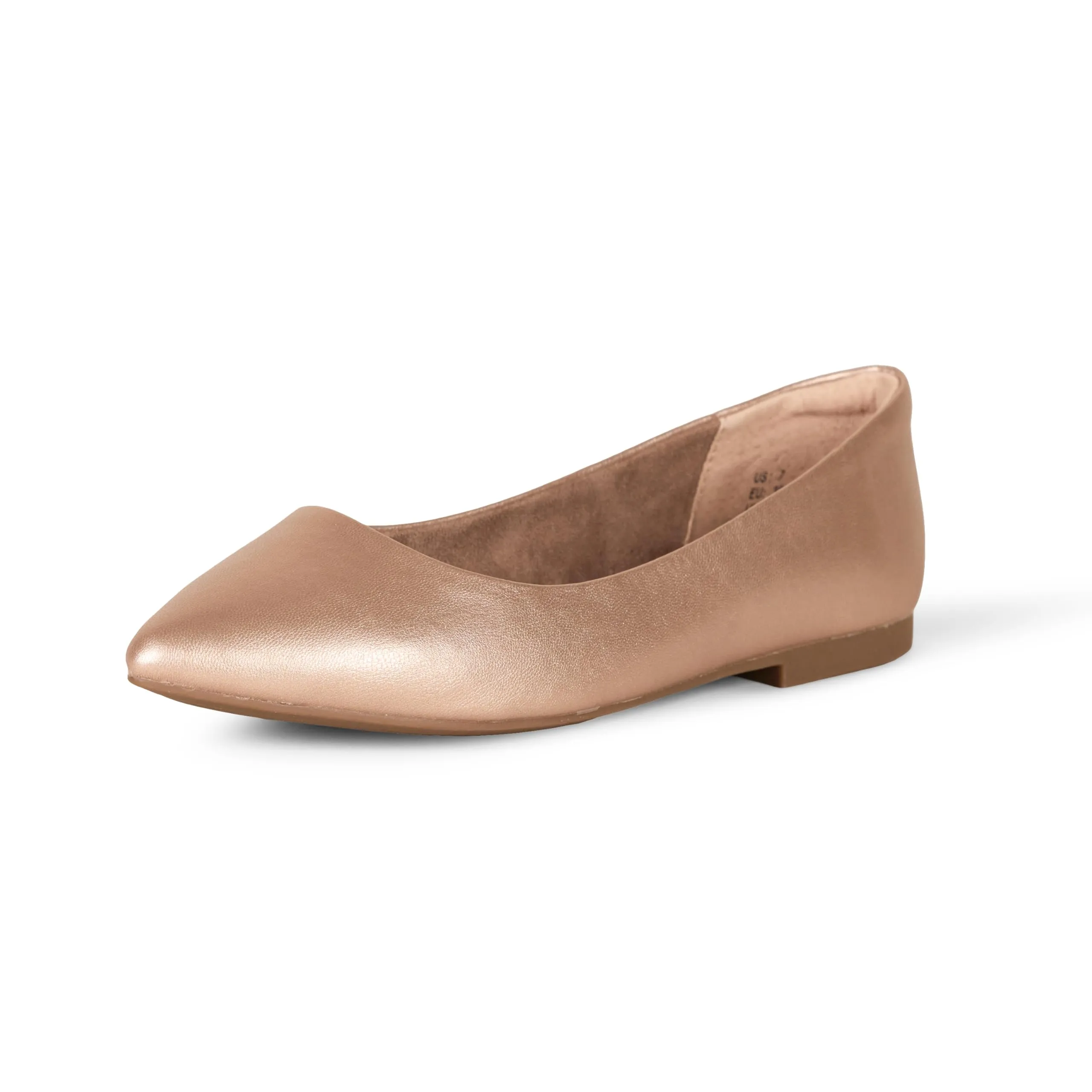 Amazon Essentials Ballerine da donna a punta, Oro Rosa, 44 - immagine 1
