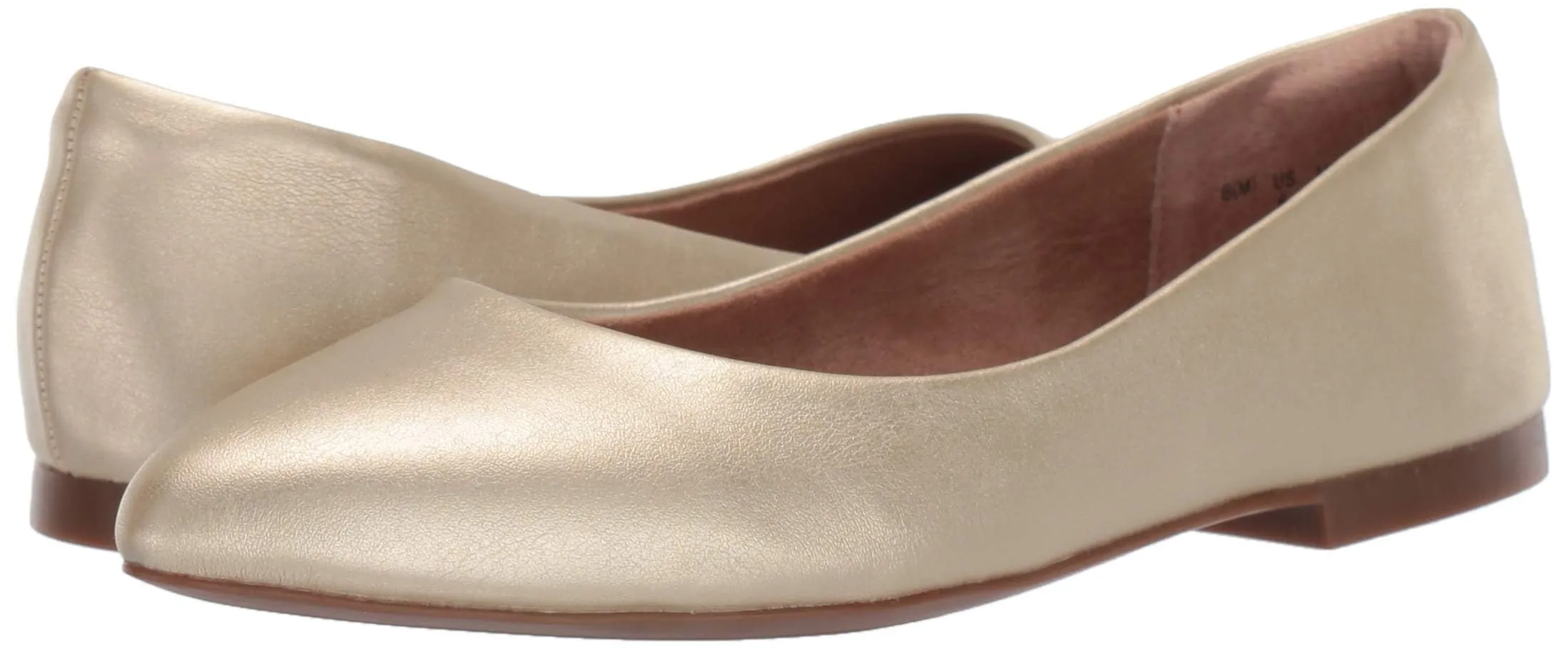 Amazon Essentials Ballerine Basse a Punta Donna, Oro, 37 EU - immagine 7