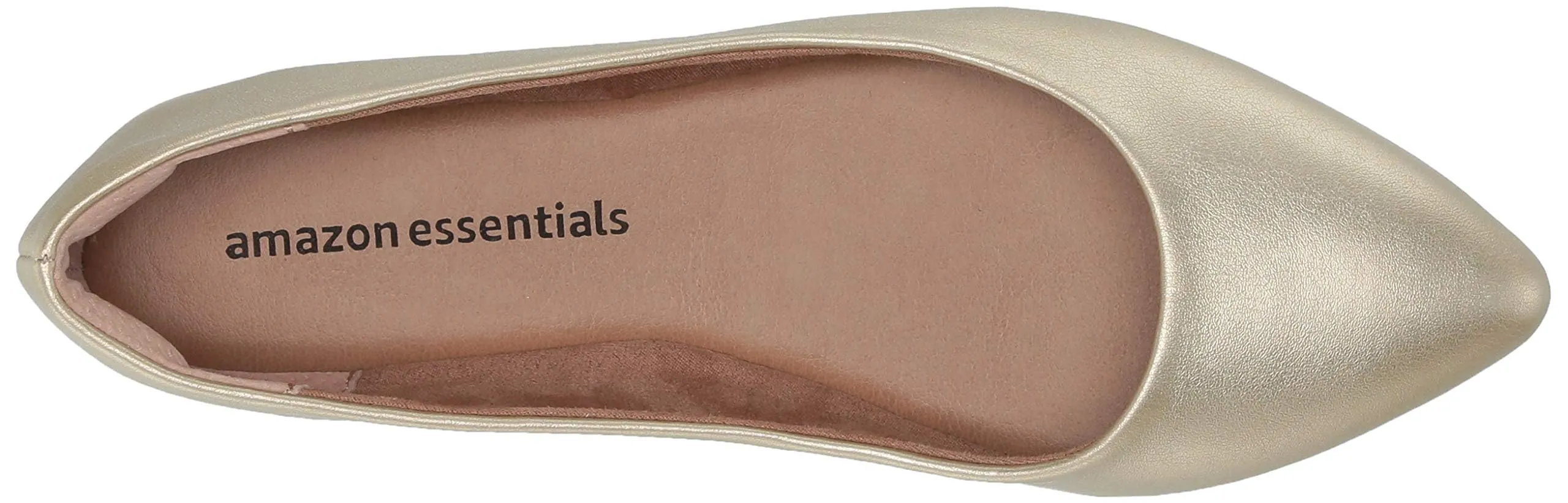 Amazon Essentials Ballerine da donna a punta, Oro, 42.5 EU - immagine 5