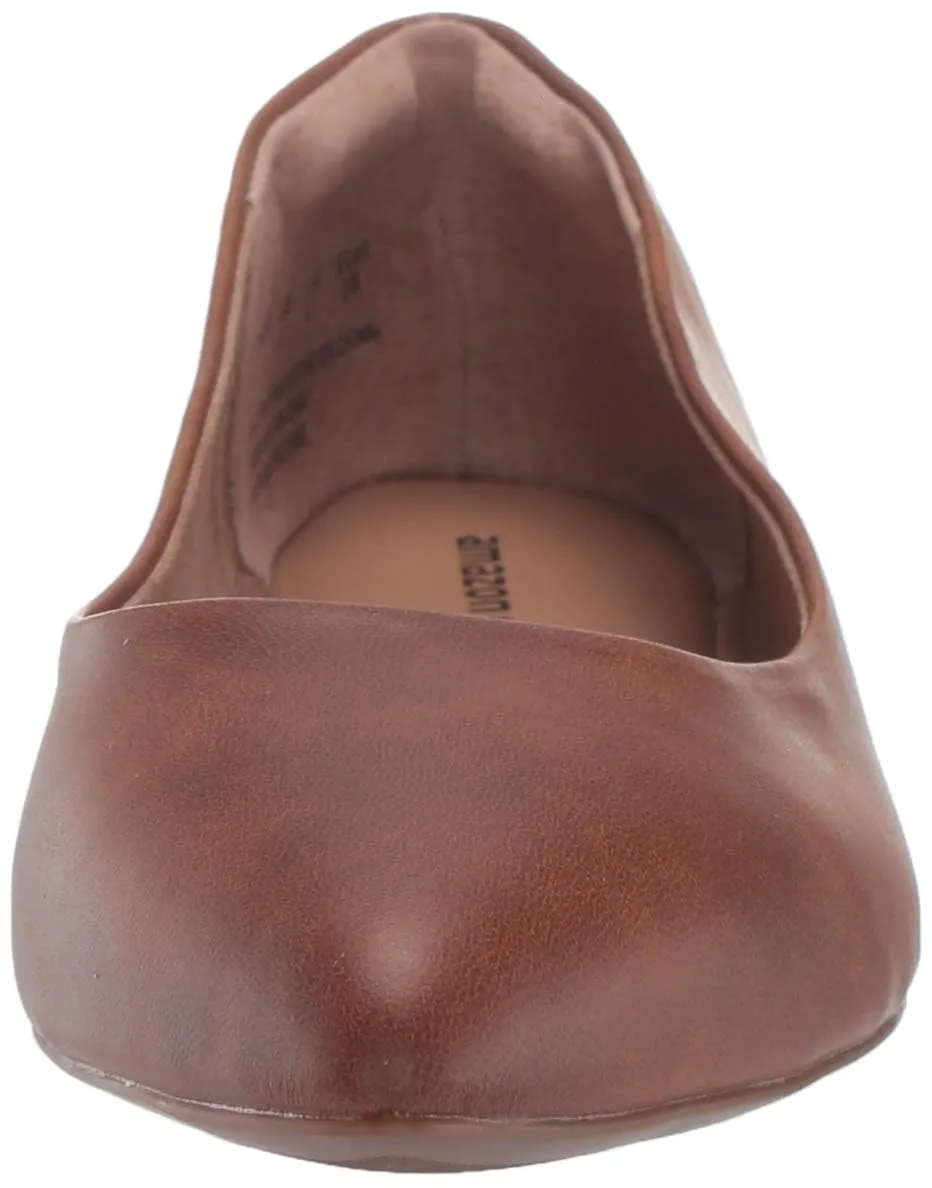 Amazon Essentials Ballerine da donna a punta, Marrone Toffee Scuro, 42.5 EU - immagine 2