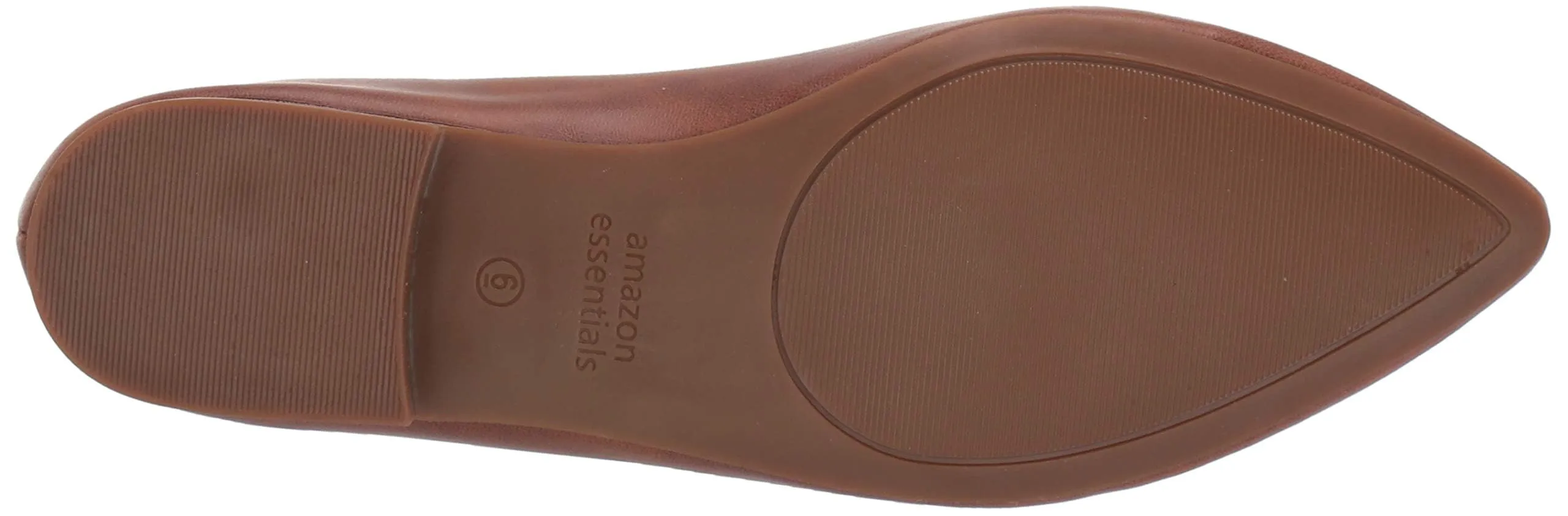 Amazon Essentials Ballerine da donna a punta, Marrone Toffee Scuro, 42.5 EU - immagine 4