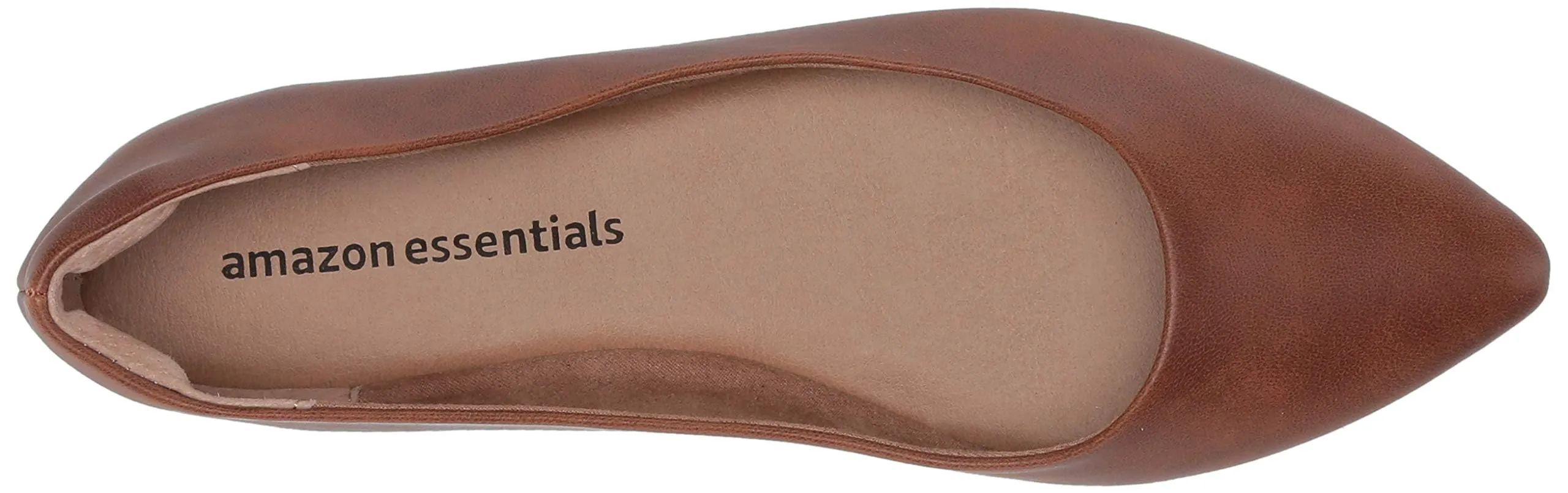 Amazon Essentials Ballerine da donna a punta, Marrone Toffee Scuro, 42.5 EU - immagine 5