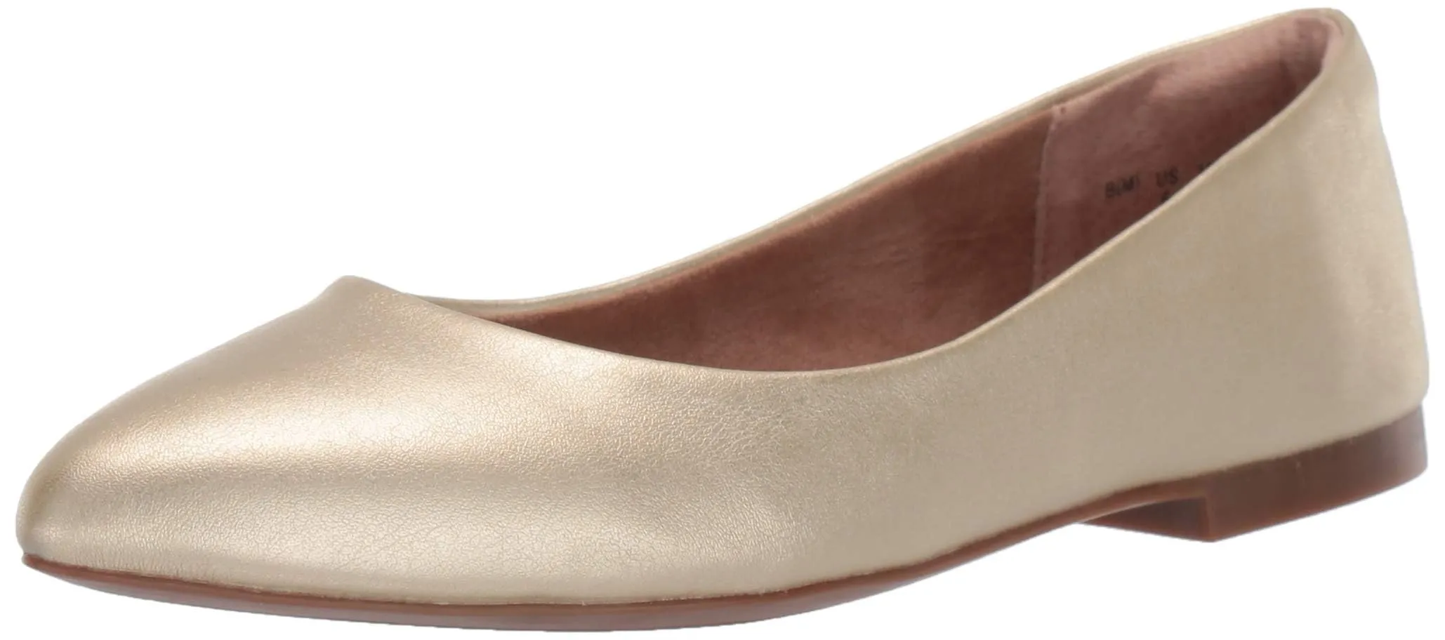 Amazon Essentials Ballerine da donna a punta, Oro, 44 EU - immagine 1