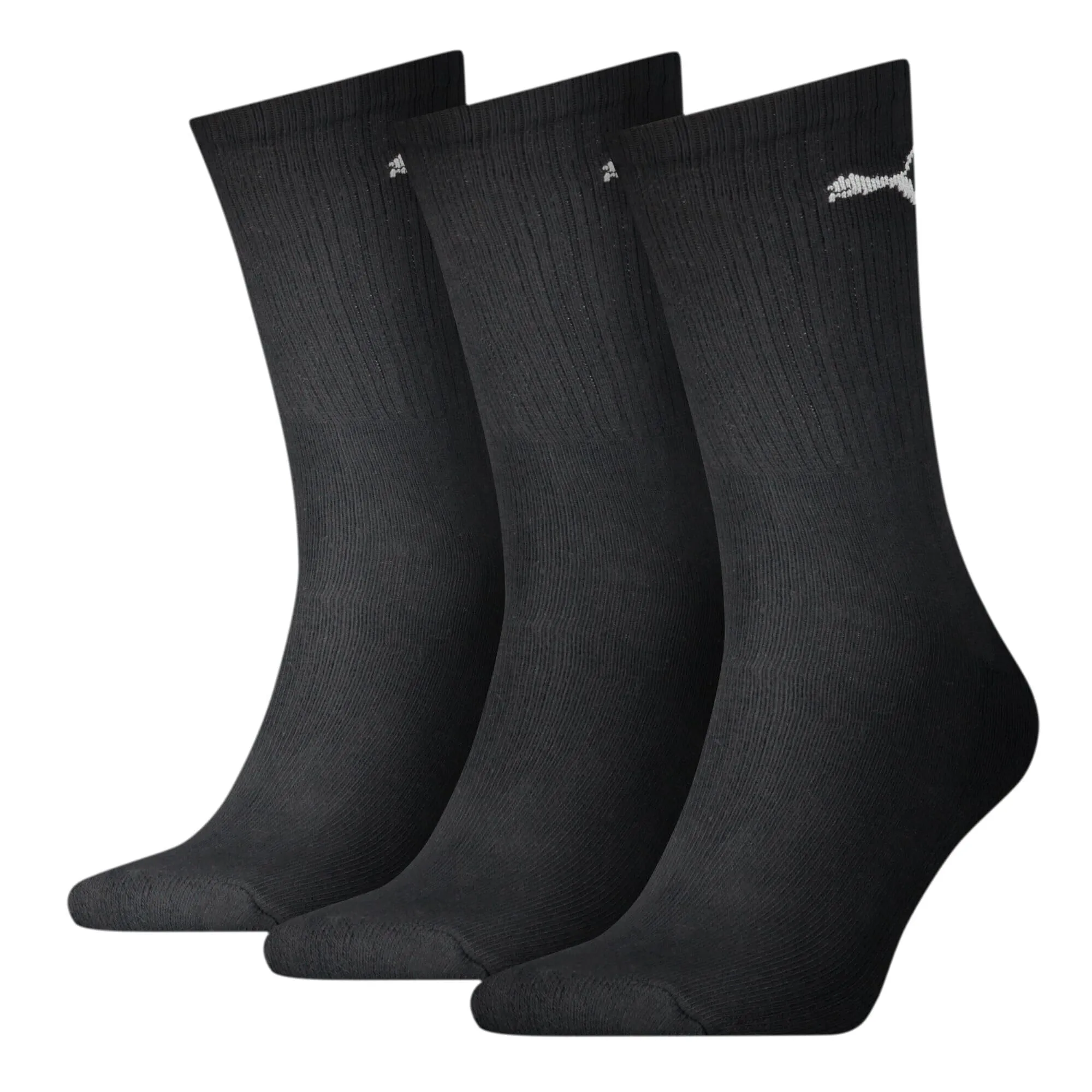 Puma Crew Socks Unisex Adult, Nero, 47-49 (Pack of 3) - immagine 1