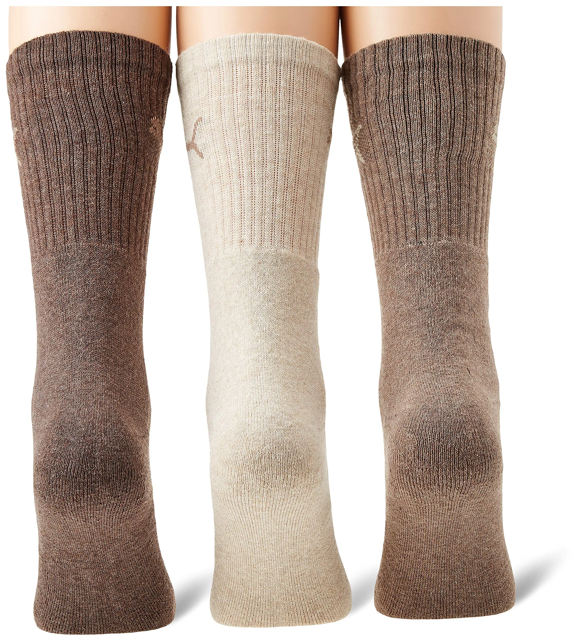 Puma Crew Socks Unisex Adult, Brown, 47-49 (Pack of 3) - immagine 2