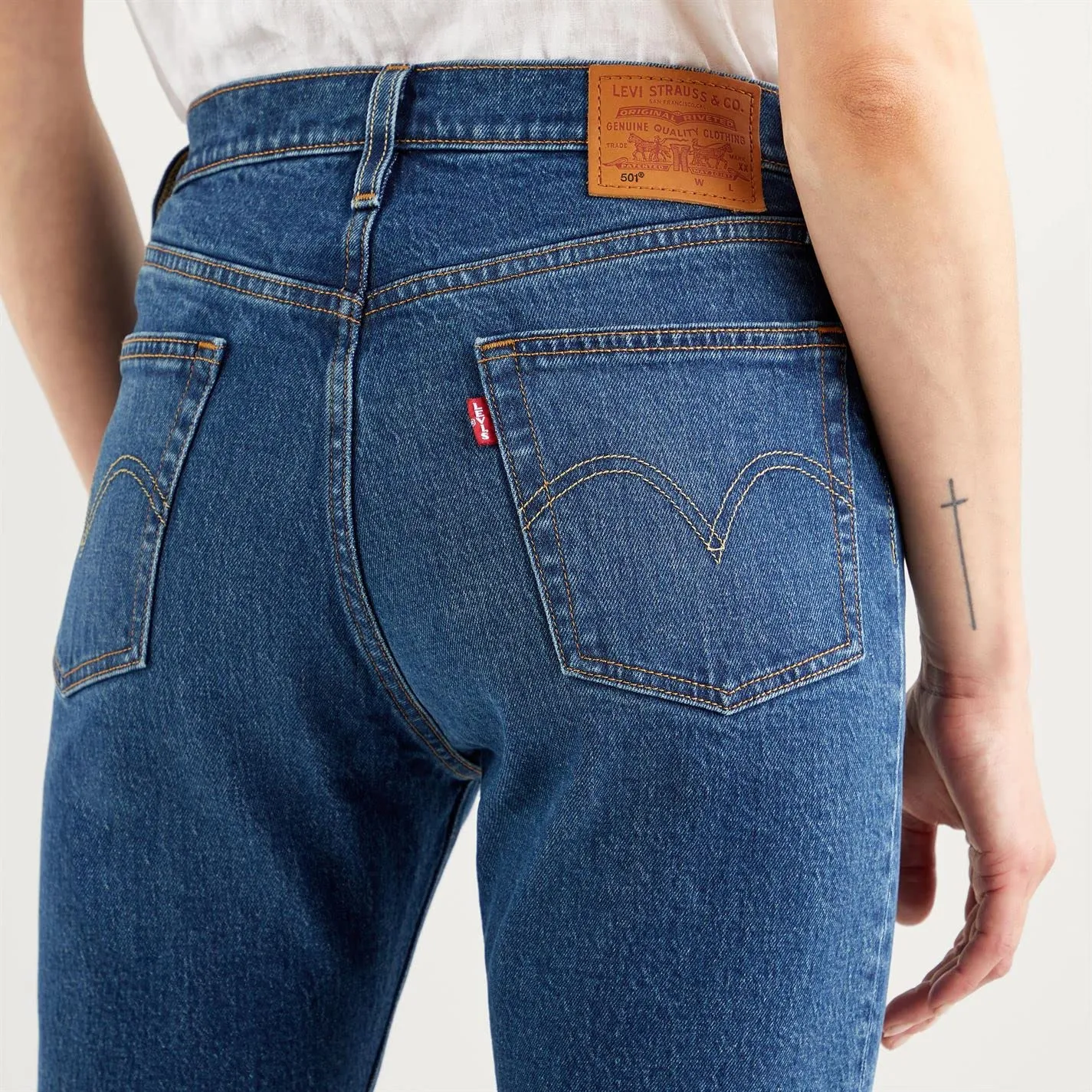 Levi's 501 Crop Jeans Donna Charleston Outlasted 27W / 26L - immagine 7