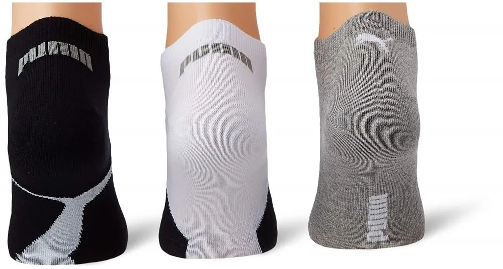 Puma Sneaker Socks Unisex Adult, Bianco/Grigio/Nero, 39-42 (Pack of 3) - immagine 2