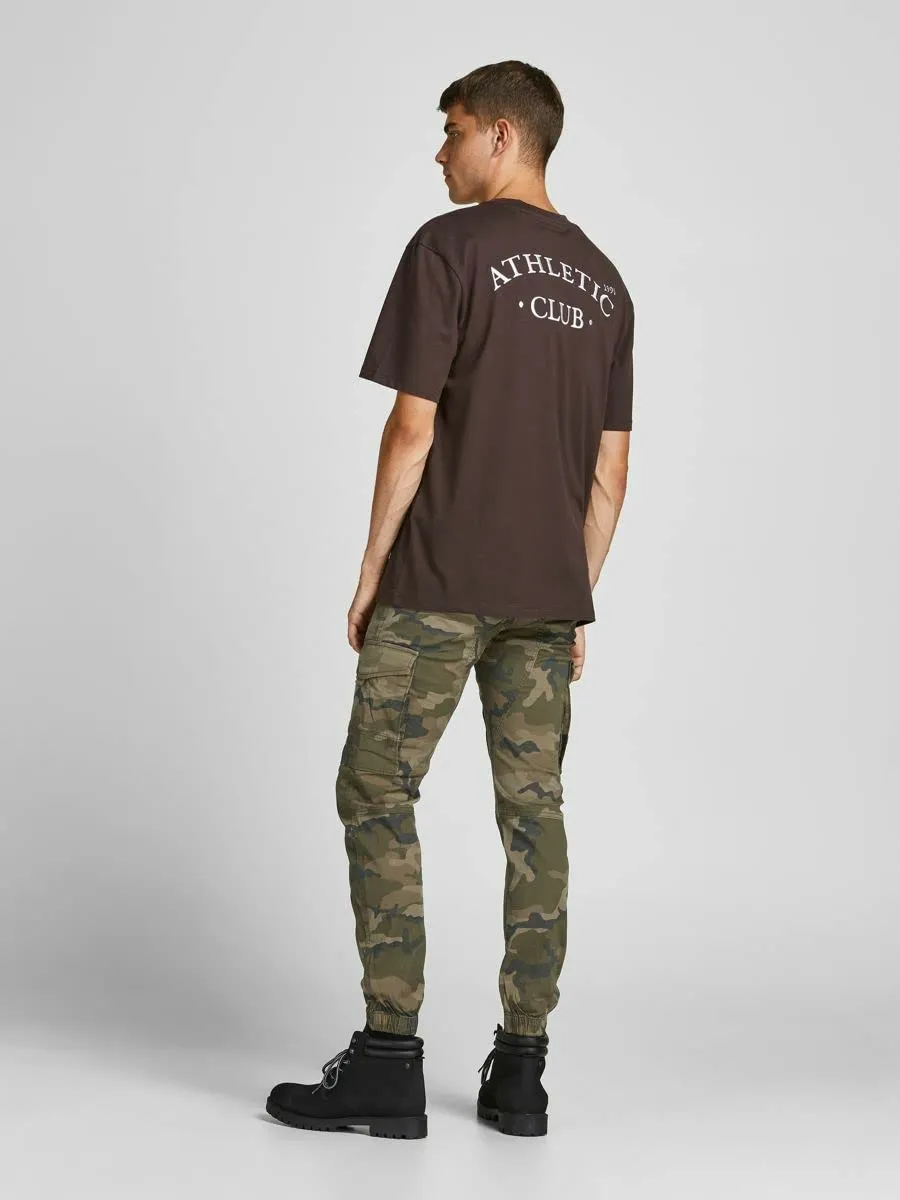 Jack & Jones Paul Flake AKM 542 Cargo Jogger Pants - Camo Green, 27W / 32L - immagine 3