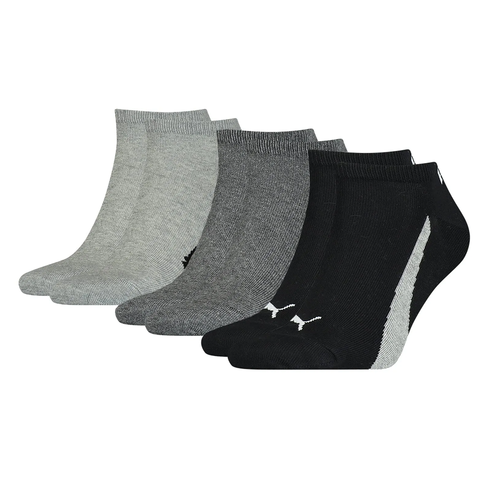 Puma Calzini Unisex Adulto, Nero/Bianco, 39-42 (Pacco da 3) - immagine 1