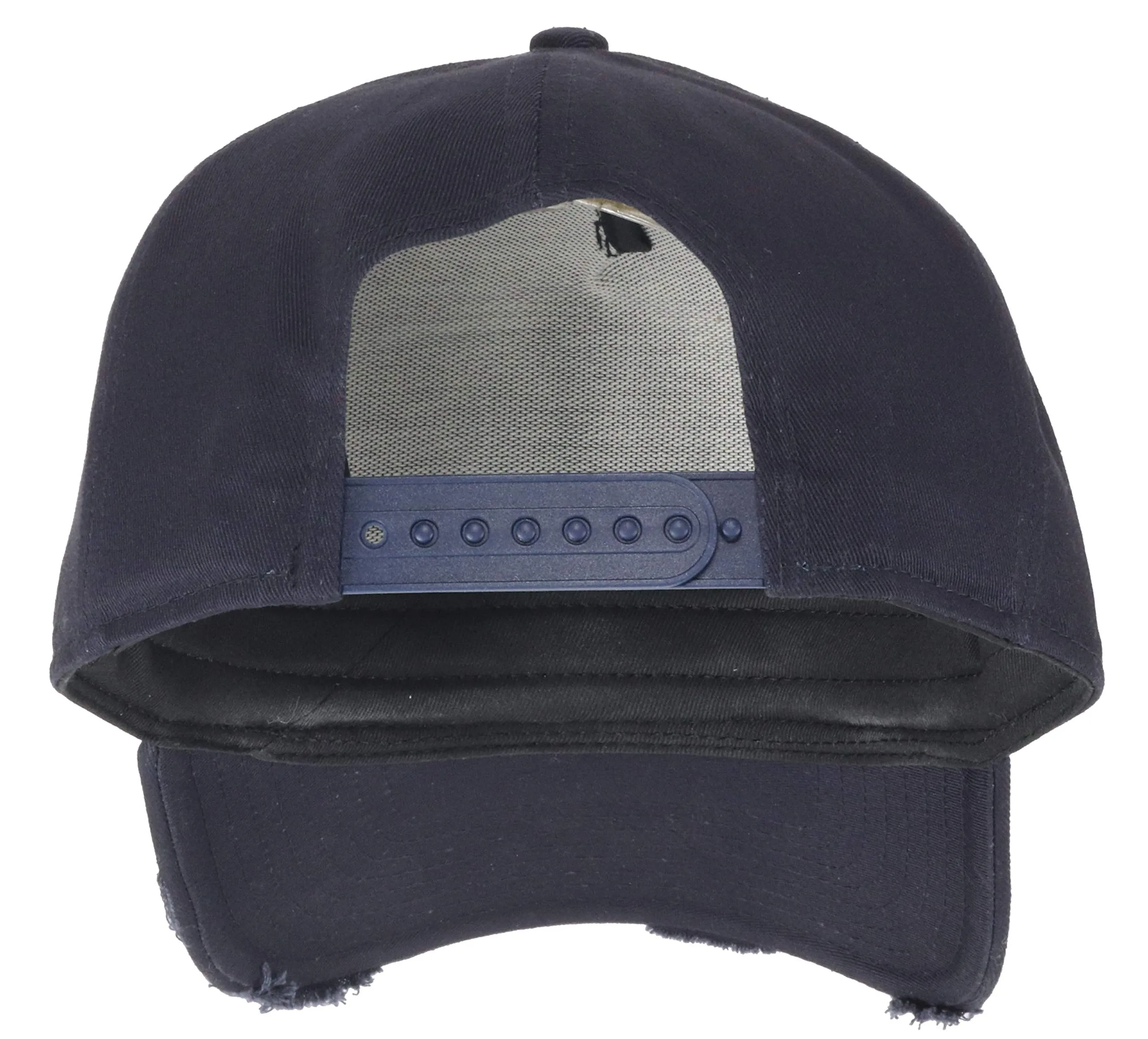 New Era New York Yankees 9Forty A-Frame Adjustable Cap - Distressed Navy/Beige - immagine 2