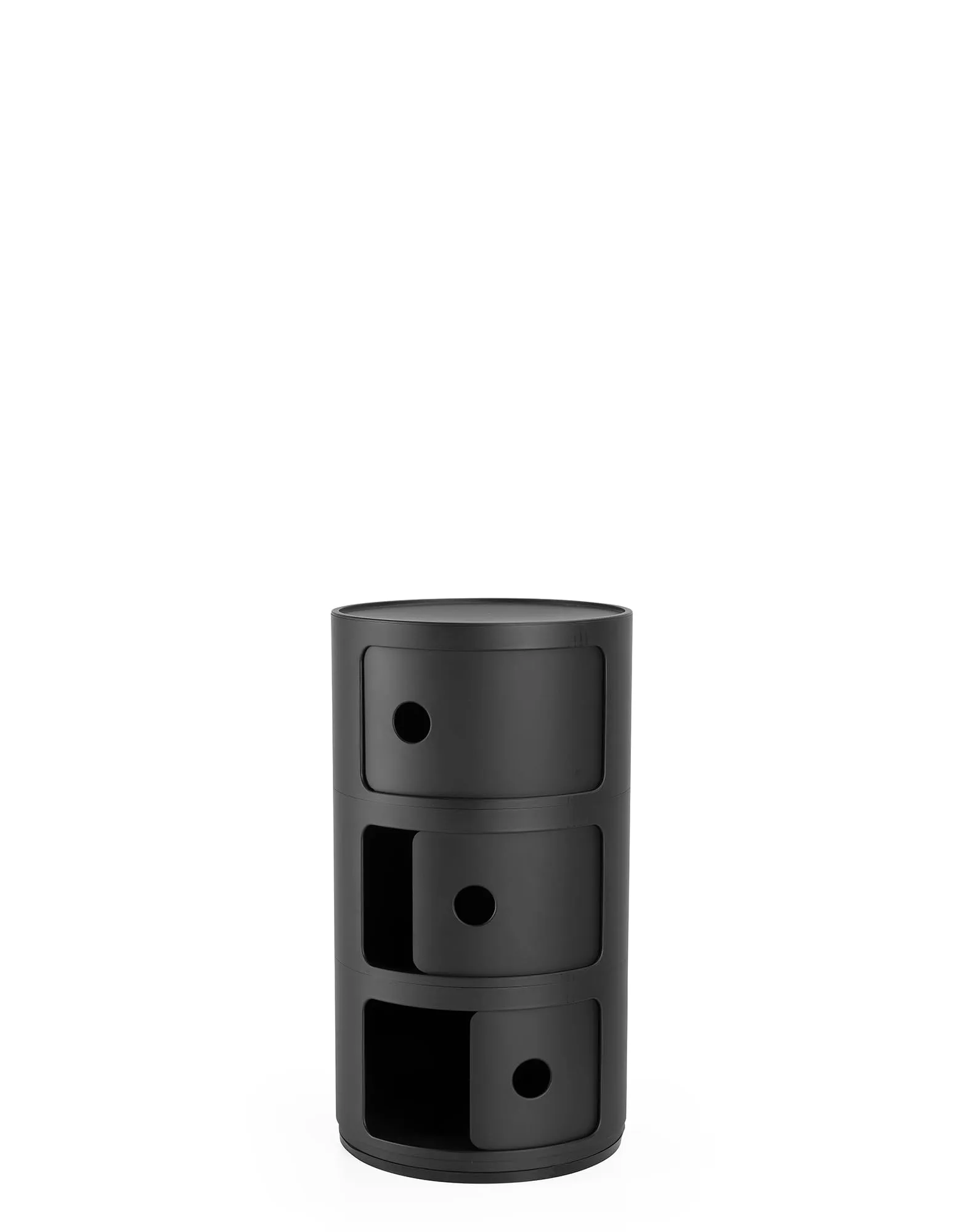 Kartell Componibili Recycled Mobile Contenitore 3 Elementi, Nero Mat - immagine 4
