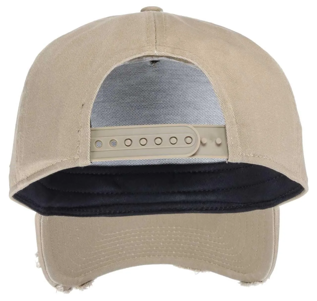 New Era New York Yankees 9Forty A-Frame Adjustable Cap - Distressed Beige/Navy - immagine 3