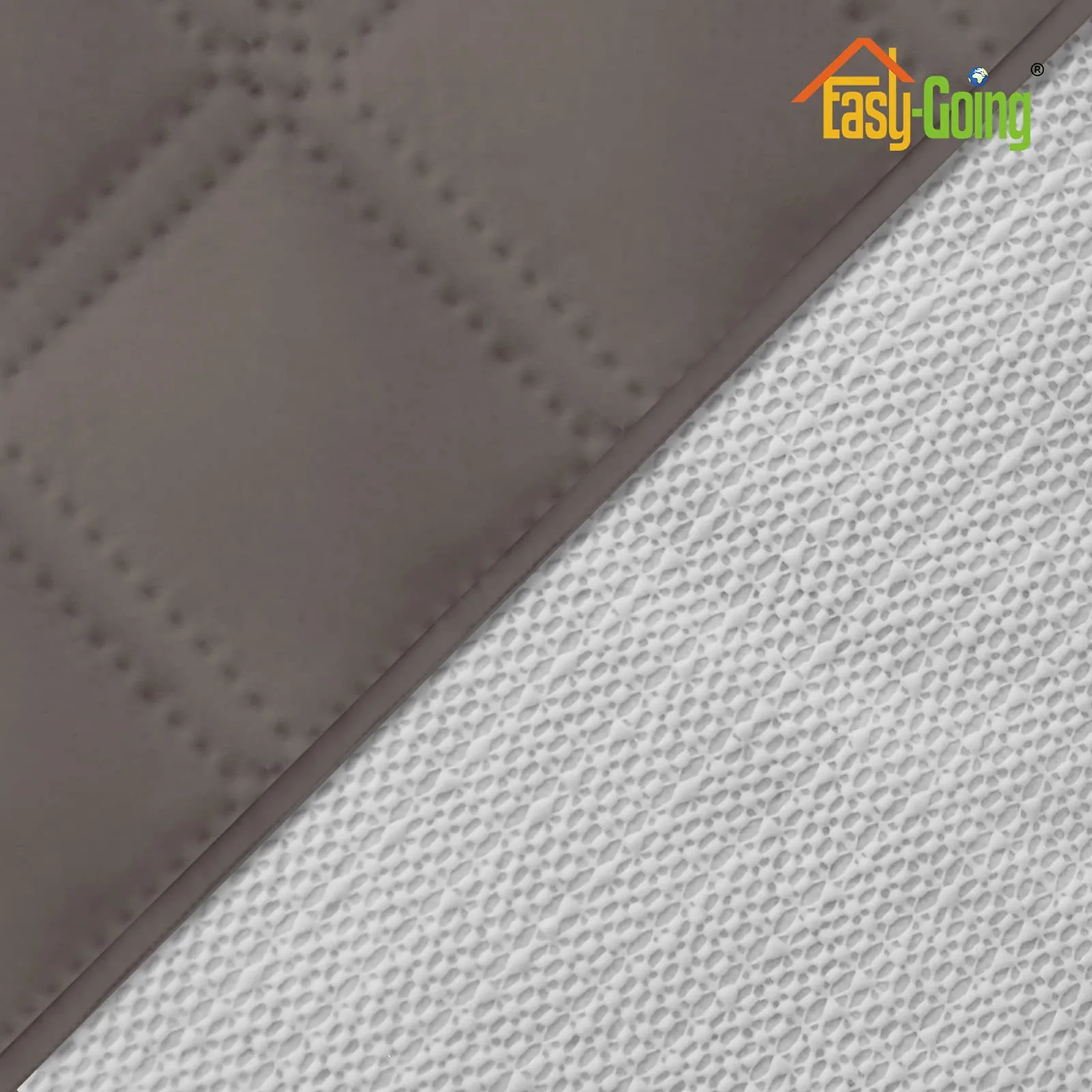 Easy-Going Copridivano impermeabile e lavabile, tessuto antiscivolo con tasca, tortora - immagine 5