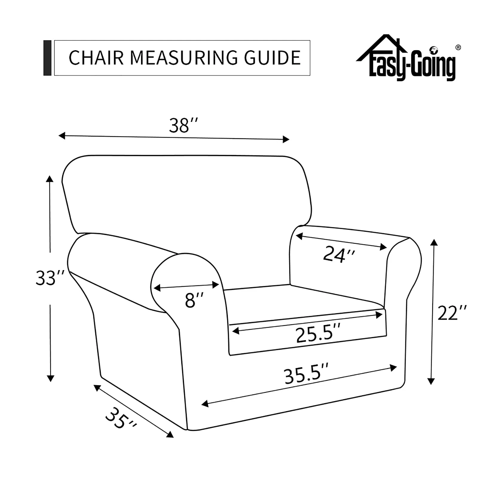 Easy-Going Copridivano impermeabile e lavabile, tessuto antiscivolo con tasca, tortora - immagine 6