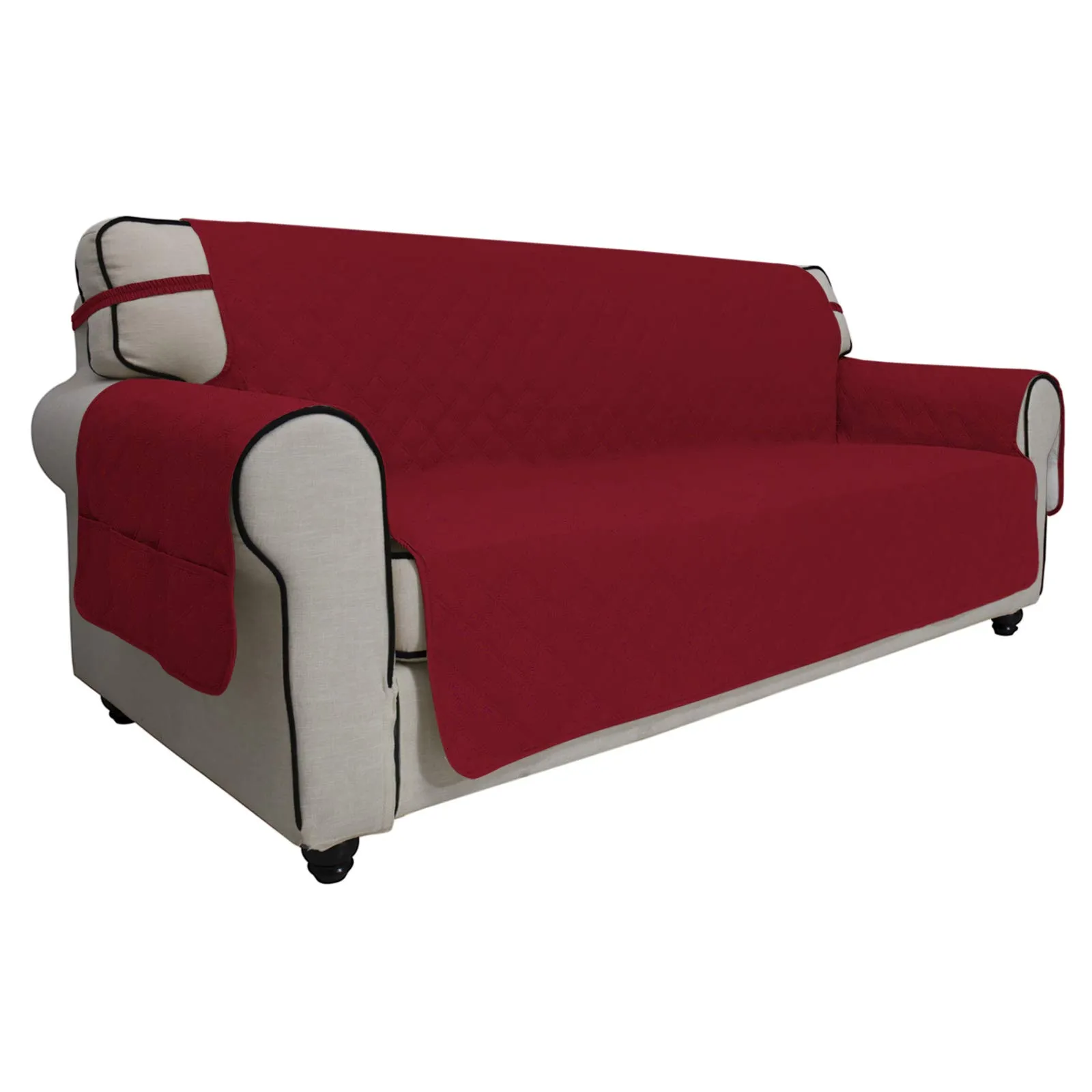 Easy-Going Copridivano Oversize Impermeabile Antiscivolo, Rosso Natalizio - immagine 1