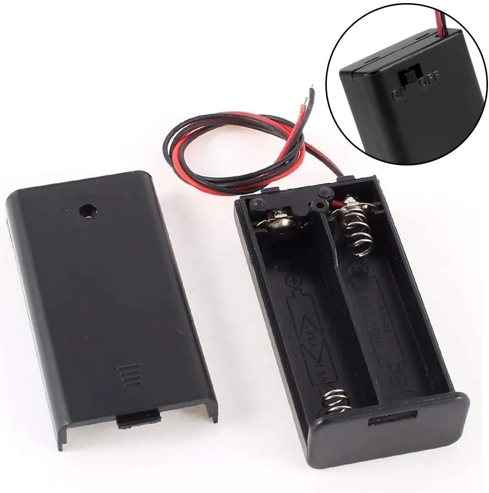 RUNCCI-YUN 8 Set Motori DC 1.5-3V 15000RPM con Custodie Batteria e Interruttori per Progetti Scientifici DIY - immagine 3