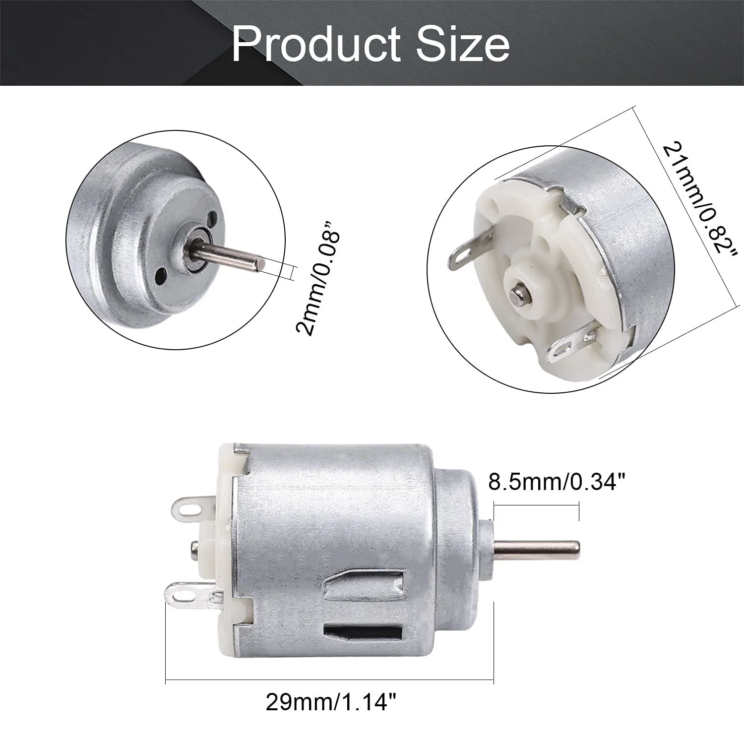 RUNCCI-YUN 8 Set Motori DC 1.5-3V 15000RPM con Custodie Batteria e Interruttori per Progetti Scientifici DIY - immagine 4