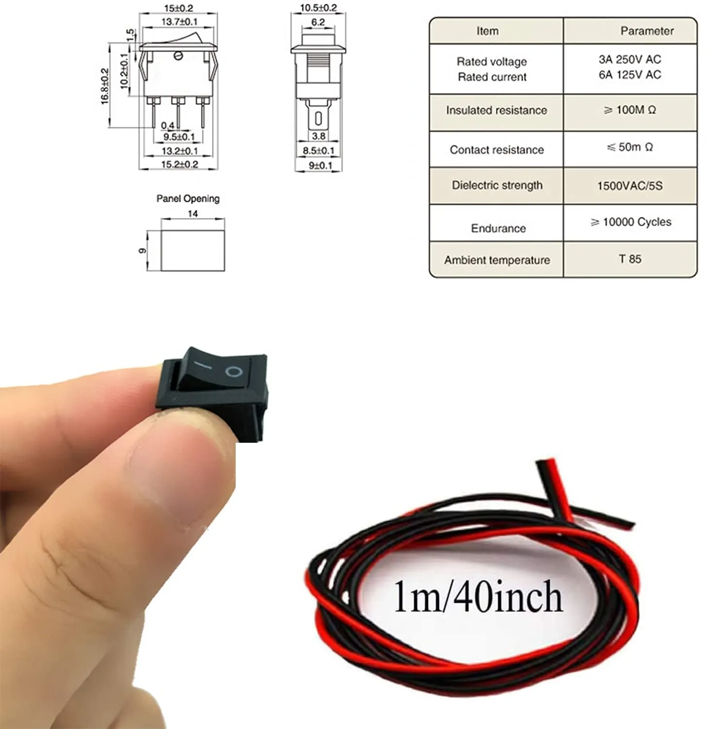 RUNCCI-YUN 8 Set Motori DC 1.5-3V 15000RPM con Custodie Batteria e Interruttori per Progetti Scientifici DIY - immagine 6