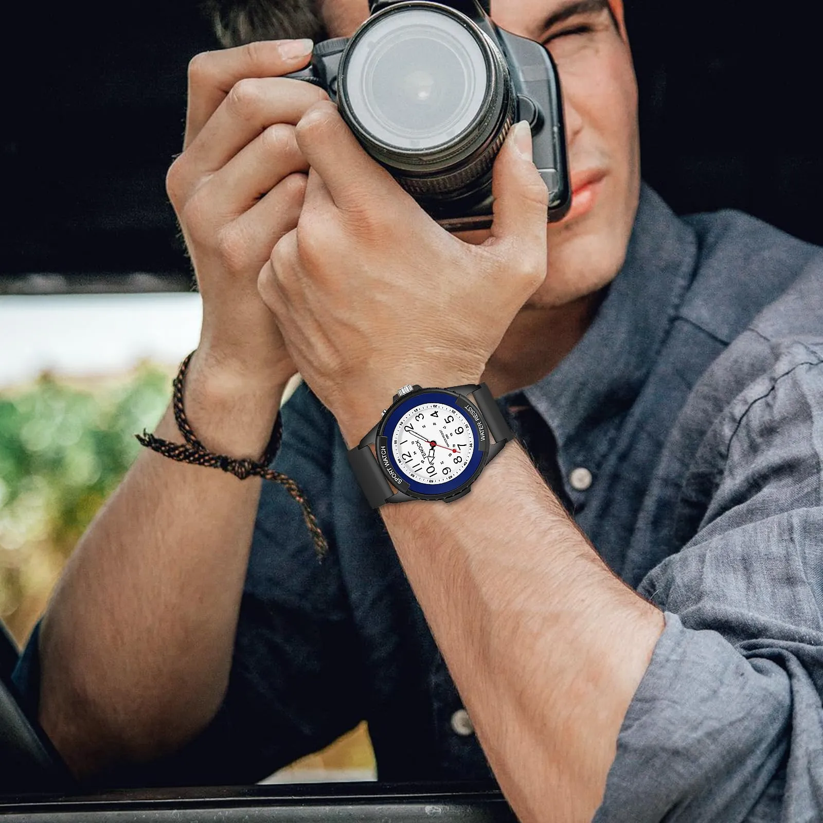 TENOCK Orologio da Polso Sportivo Donna Analogico al Quarzo 50M Impermeabile con Luce Notturna - immagine 5