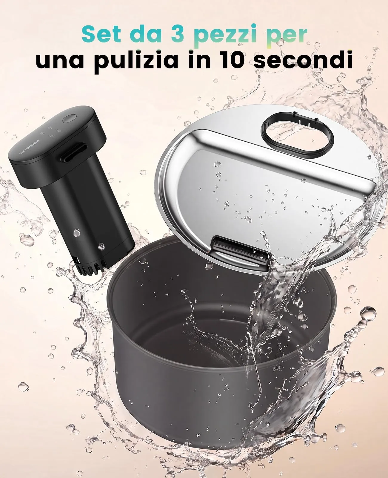 oneisall Fontana per gatti senza fili 3,2L con sensore PW14SAE - immagine 8
