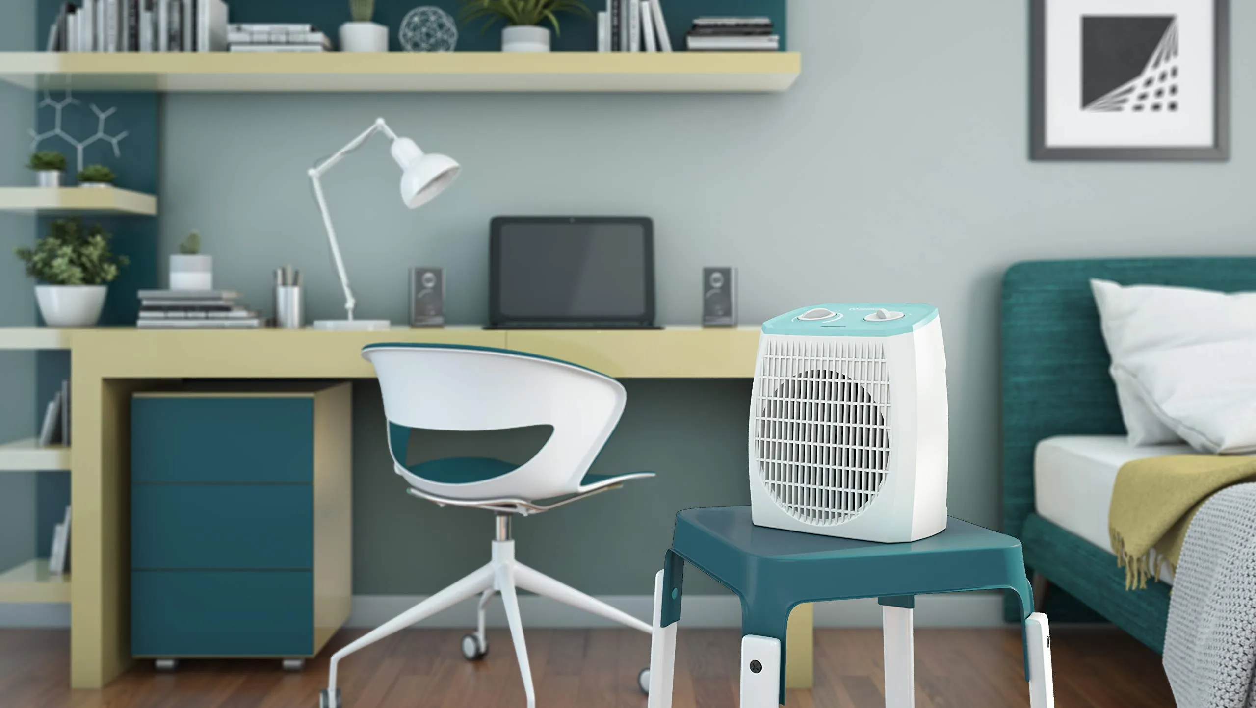 Olimpia Splendid 99292 Caldo Pop Termoventilatore 2000W, Aquamarina - immagine 2