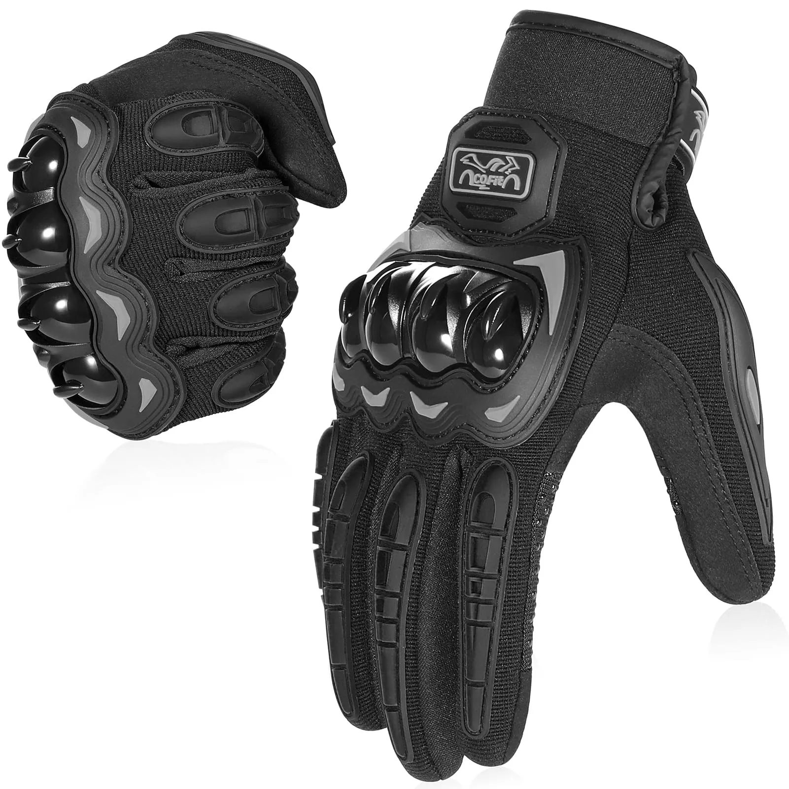 COFIT Guanti da Moto Touchscreen, Nero, XXL - immagine 1