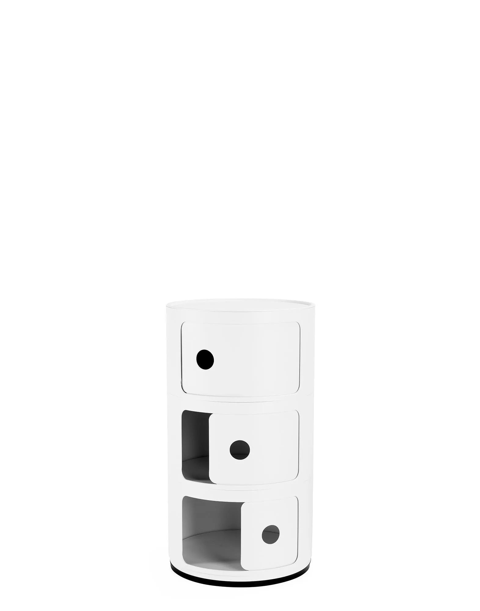 Kartell Componibili Recycled Mobile Contenitore 3 Elementi Bianco Mat - immagine 4