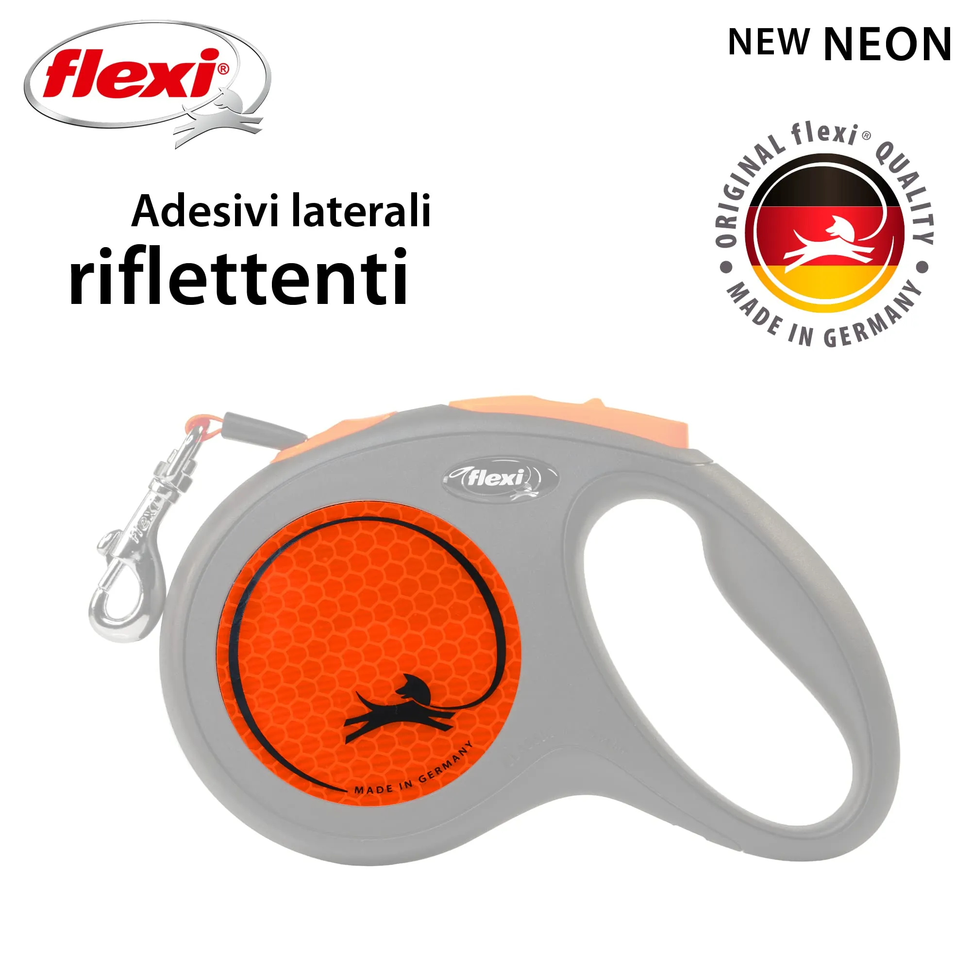 Flexi Nuovo Cintura Neon - Nero/Arancione Fluo - M - immagine 3