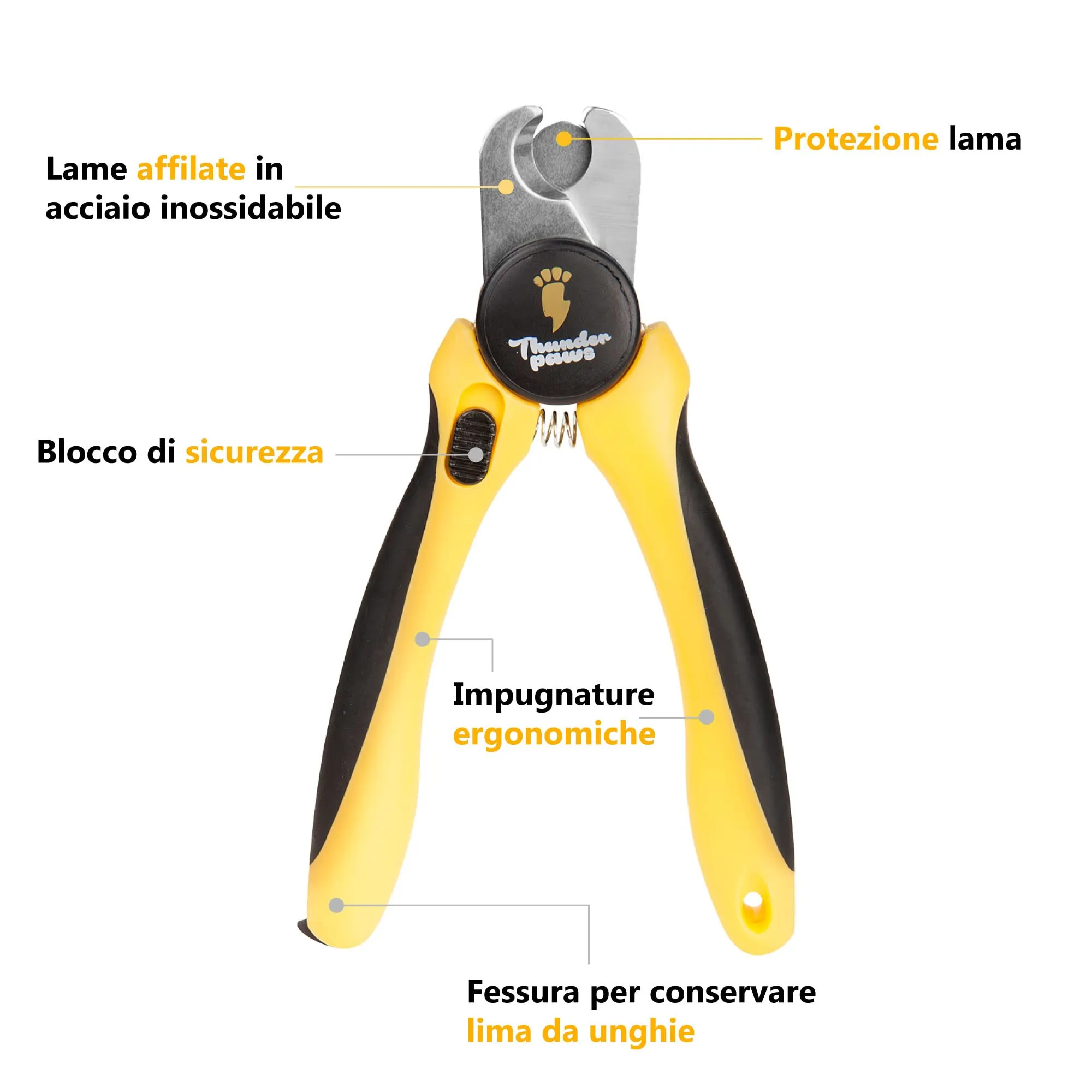 Thunderpaws Tagliaunghie per Cani con Blocco di Protezione, Serratura di Sicurezza e Lima per Unghie - immagine 5