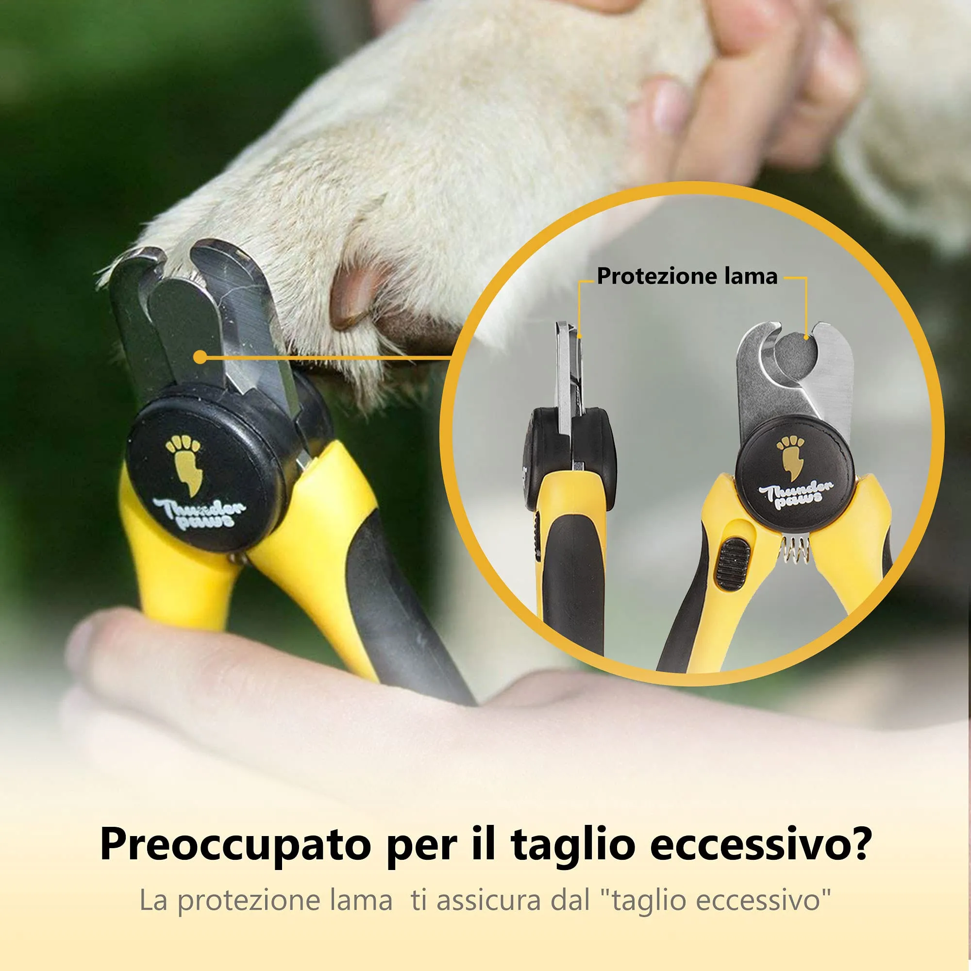 Thunderpaws Tagliaunghie per Cani con Blocco di Protezione, Serratura di Sicurezza e Lima per Unghie - immagine 9
