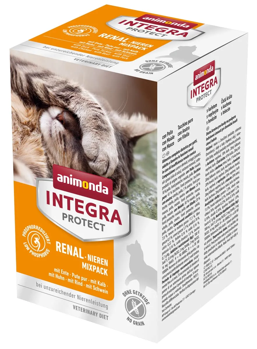 Animonda Integra Protect Adult Renal Cibo Umido per Gatti, 6 x 100 g - immagine 1
