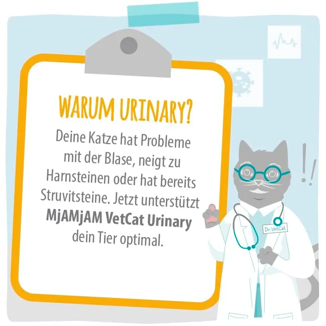 MjAMjAM VetCat Diet Urinary Pollo, senza cereali, 6 x 200 g - immagine 5