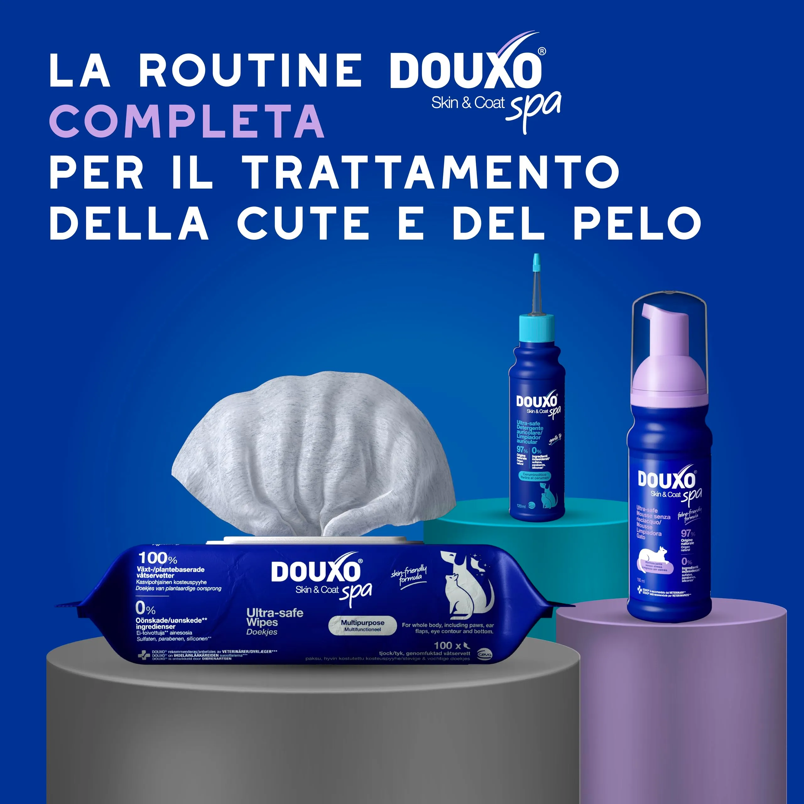 DOUXO Skin & Coat SPA Mousse Detergente Senza Risciacquo per Gatti, 150ml - immagine 8