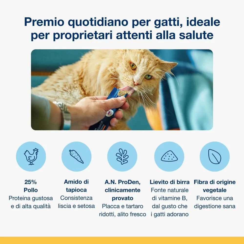 ProDen PlaqueOff Crème per Gatti Gusto Pollo, 30 Bustine - immagine 5