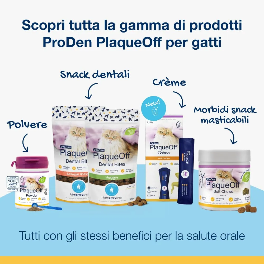 ProDen PlaqueOff Crème per Gatti Gusto Pollo, 30 Bustine - immagine 8