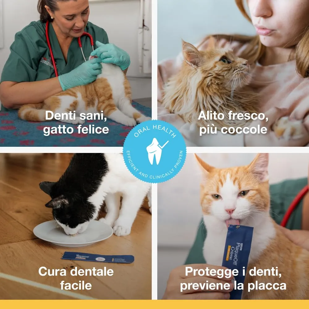 ProDen PlaqueOff Crème per Gatti Gusto Pollo, 6 Bustine - immagine 7