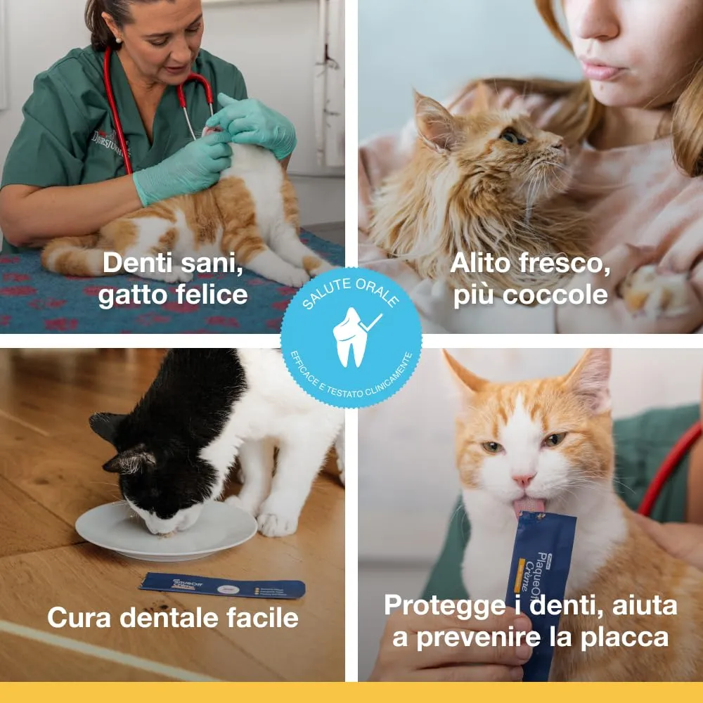 ProDen PlaqueOff Kit Cura Dentale per Gatti - Polvere 40g e 6 Snack Cremosi - immagine 10