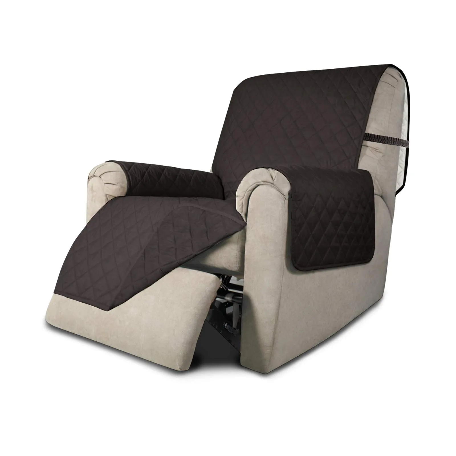 Easy-Going Fodera per poltrona reclinabile reversibile e impermeabile, color cioccolato - immagine 1