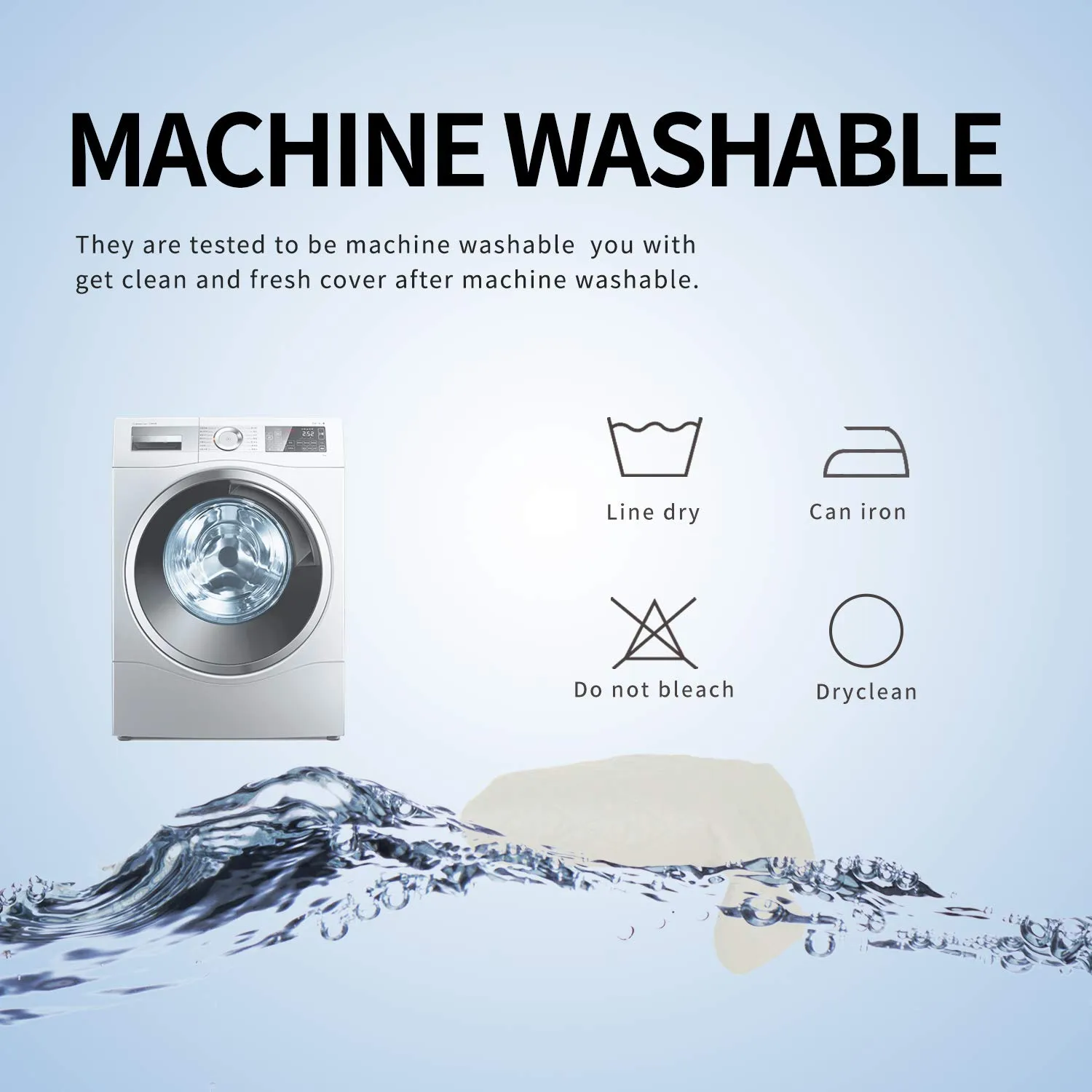 Easy-Going Fodera Reversibile per Divano Oversize da 3 Posti, Impermeabile, Color Avorio - immagine 8
