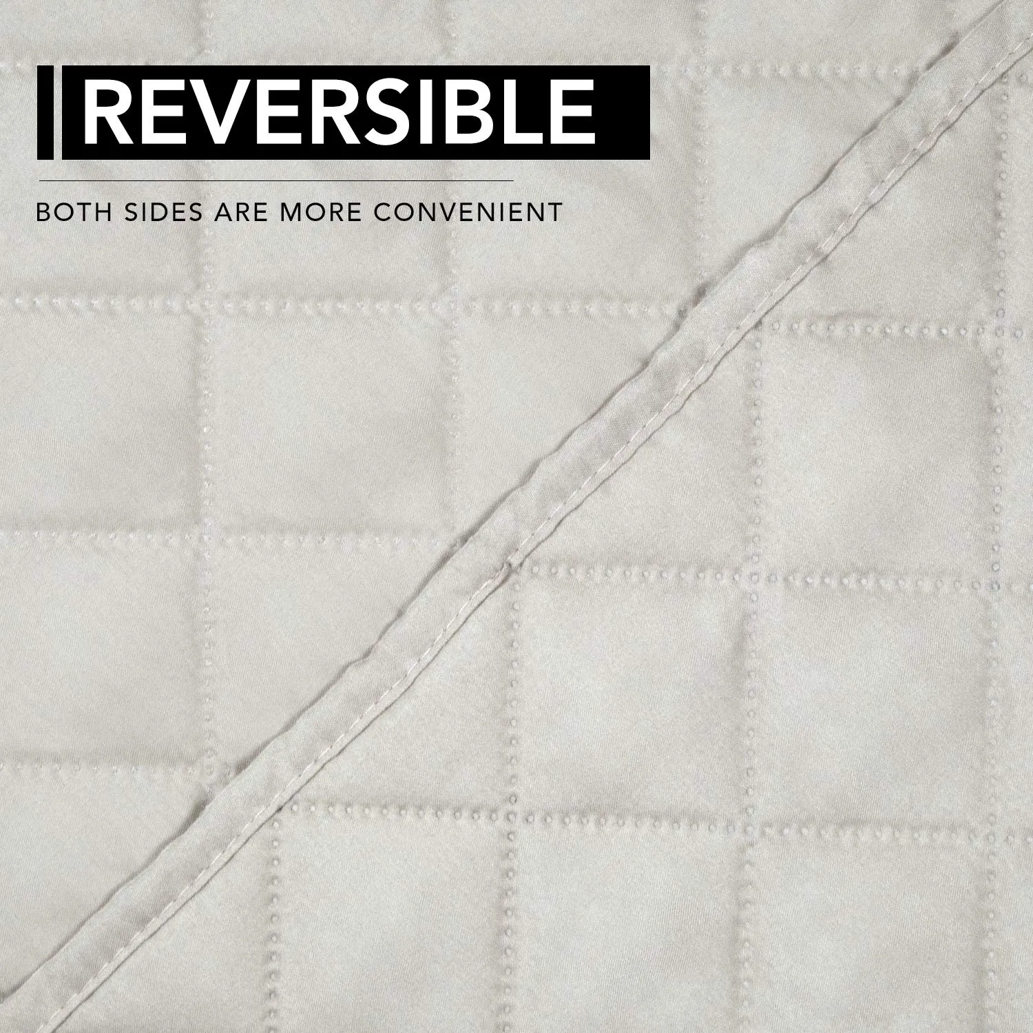 Easy-Going Copridivano Reversibile Oversize Impermeabile per Poltrona Reclinabile, Avorio - immagine 5