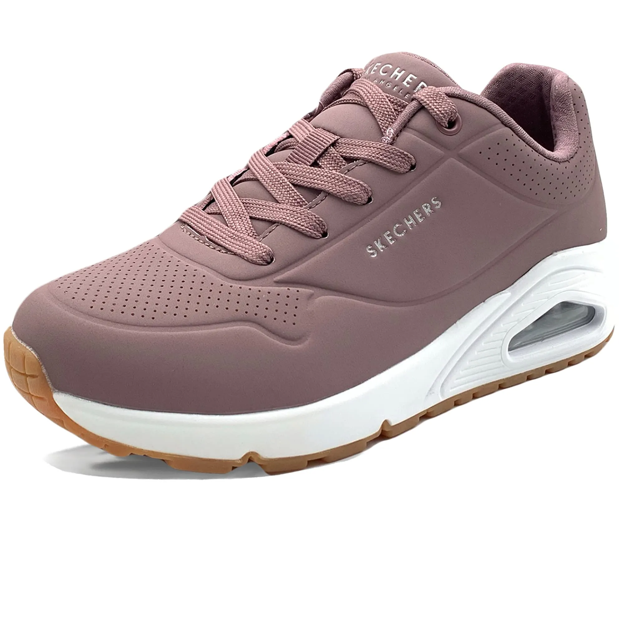 Skechers Uno Stand On Air Women's Sneakers, Mauve Durabuck Mesh, 36.5 EU - immagine 1